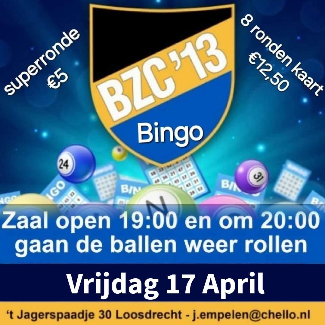 Bingo 17 April 2026